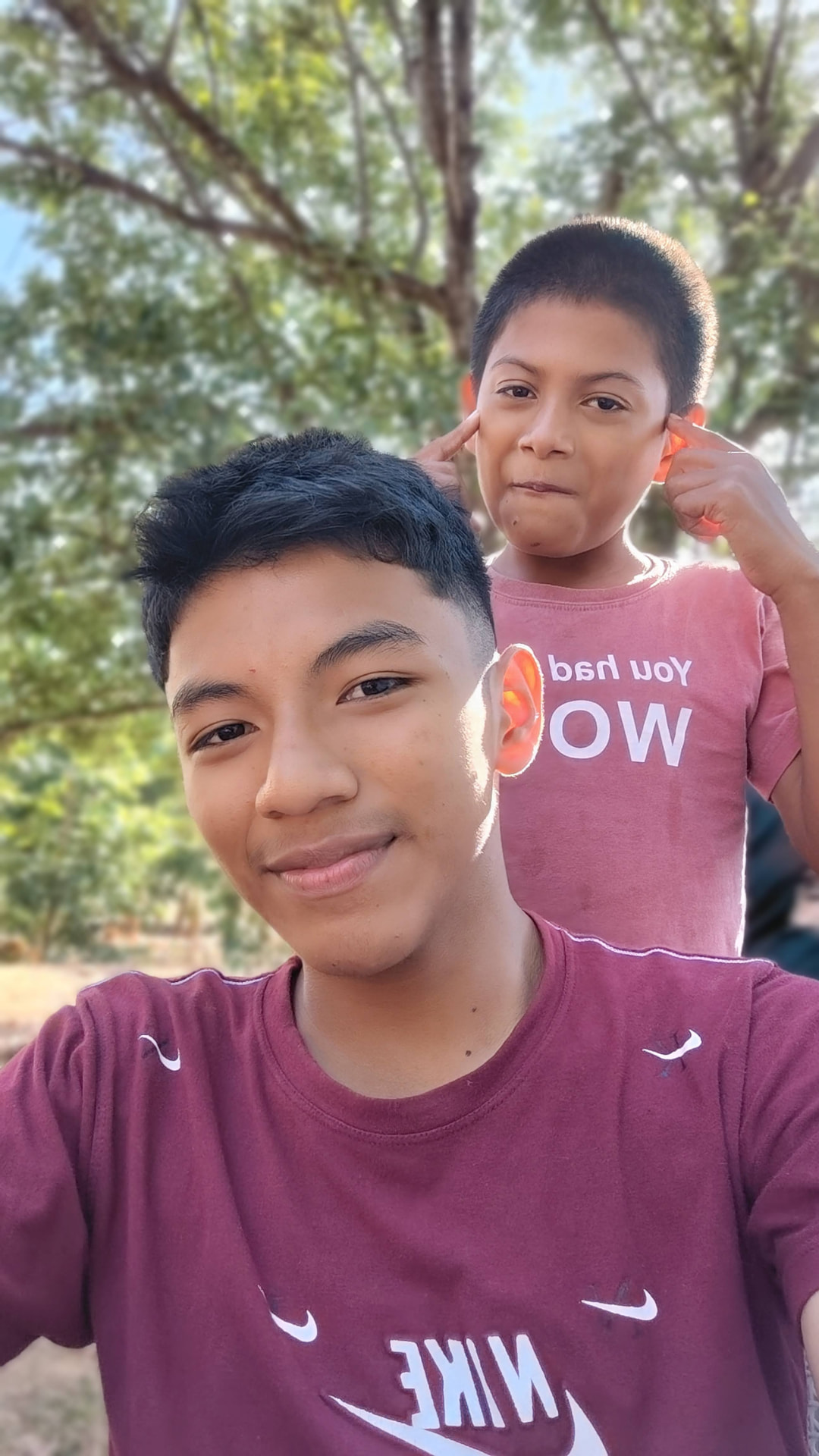 Two UrbanPromise teens together outdoors