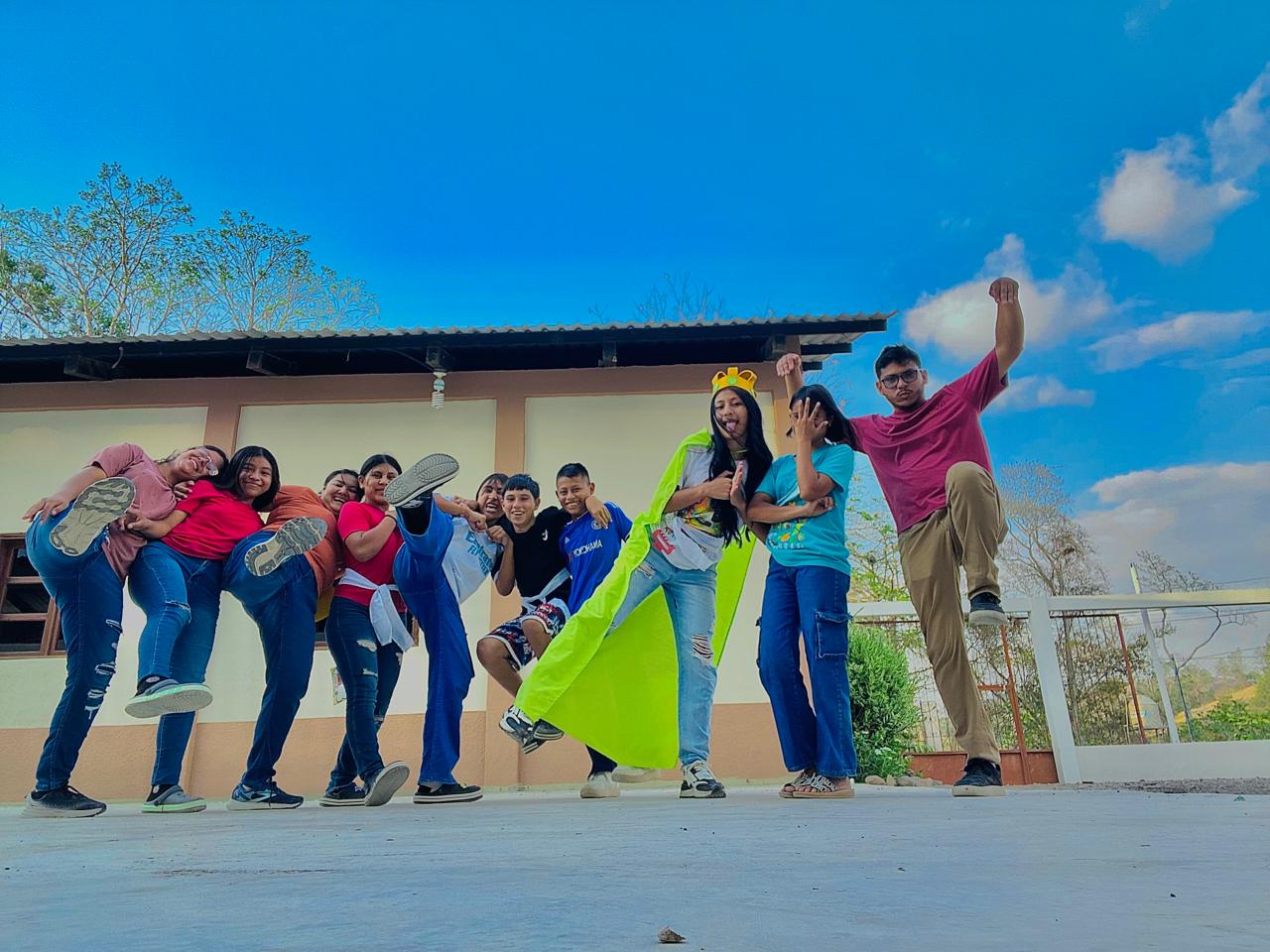 UrbanPromise teens celebrating together at Camp Victoria